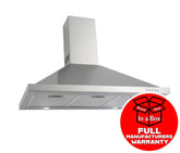 Euro EA90SX2 90cm Stainless Steel Canopy Rangehood